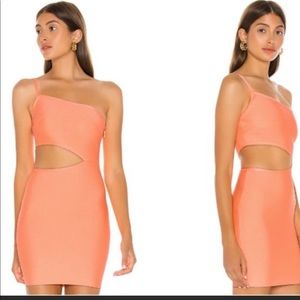 NWT Superdown neon peach cut out mini dress!
